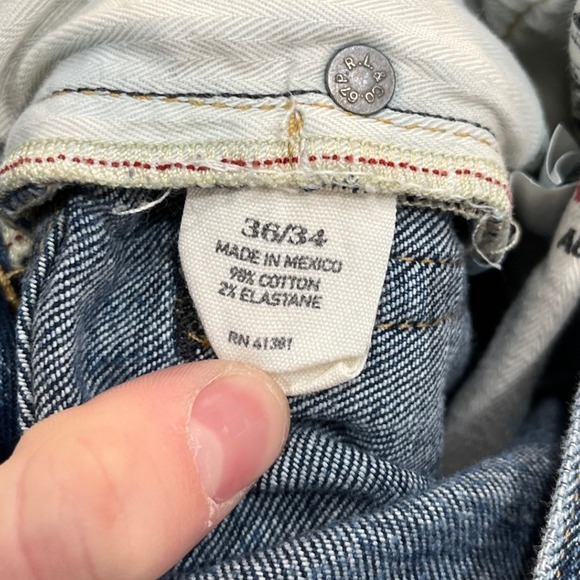Polo Ralph Lauren Varick Slim Straight Jeans Mens 36x34 (35x33) Denim - Picture 7 of 12